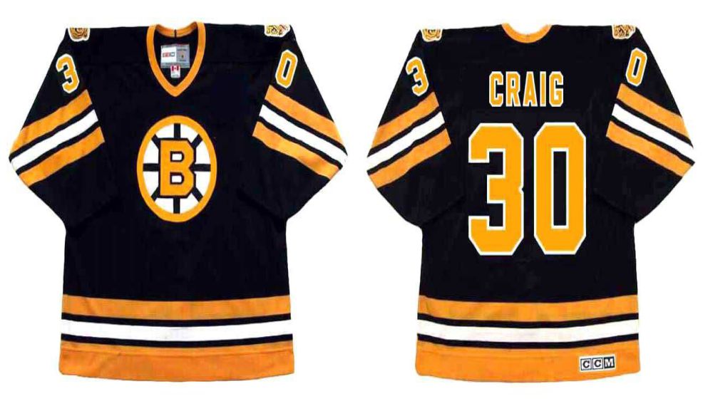2019 Men Boston Bruins 30 Craig Black CCM NHL jerseys